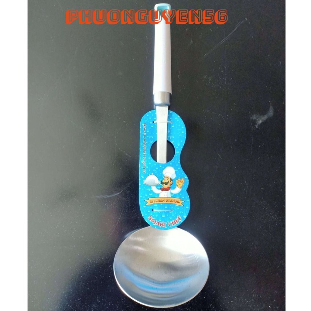 (Video Review) 304 Stainless Steel Soup Ladle - Beautiful Supermarket Hot Pot Spoon - Eat Free Hot Pot with Thick and Sturdy Handle