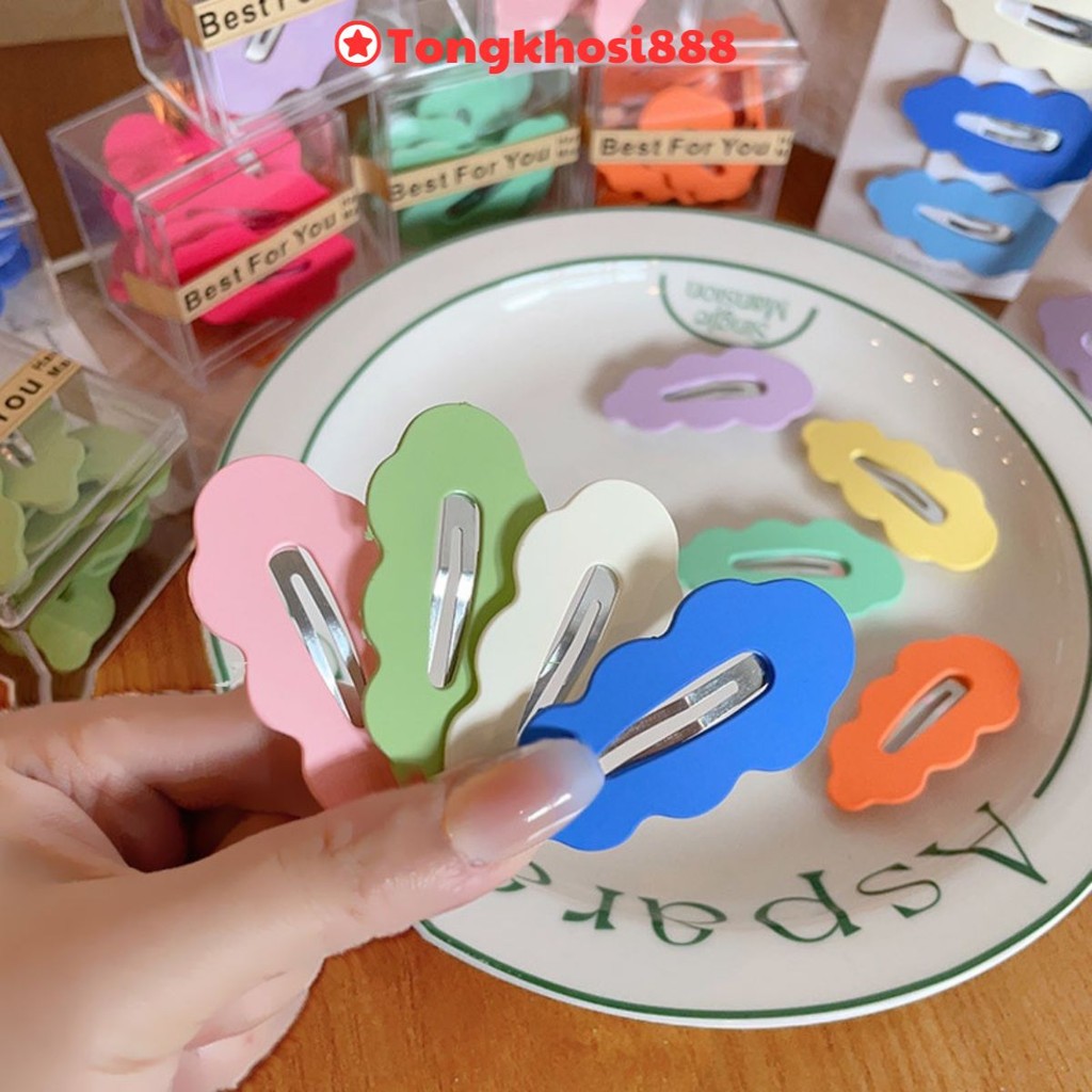 PVN60434 Fashionable Japanese-Korean Style Rhombus Cloud Cartoon Pattern Hairpin