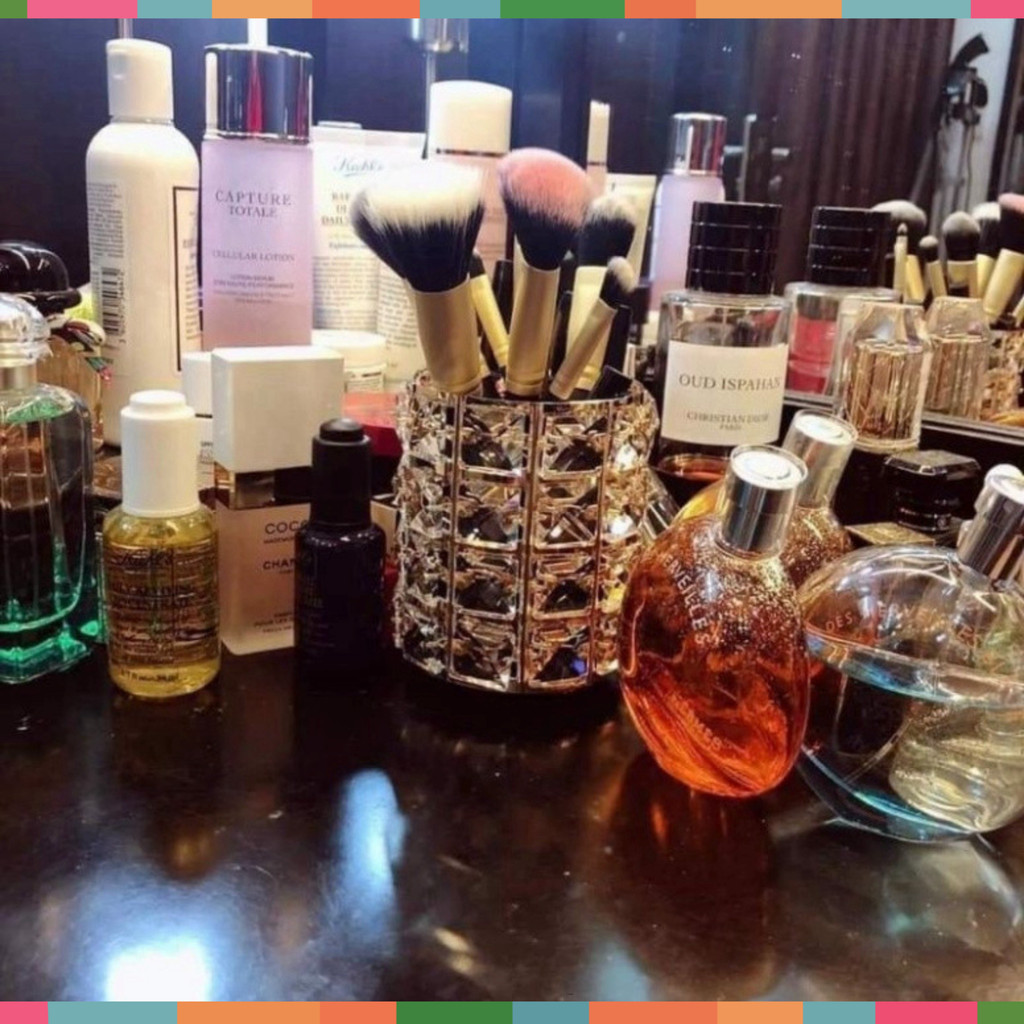 Cup for makeup brushes, nail supplies, high-quality crystal decor jars