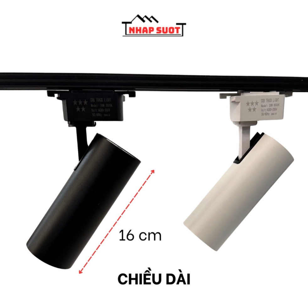 Spotlights for store decoration, rail installation, interior decor, fashion shops,