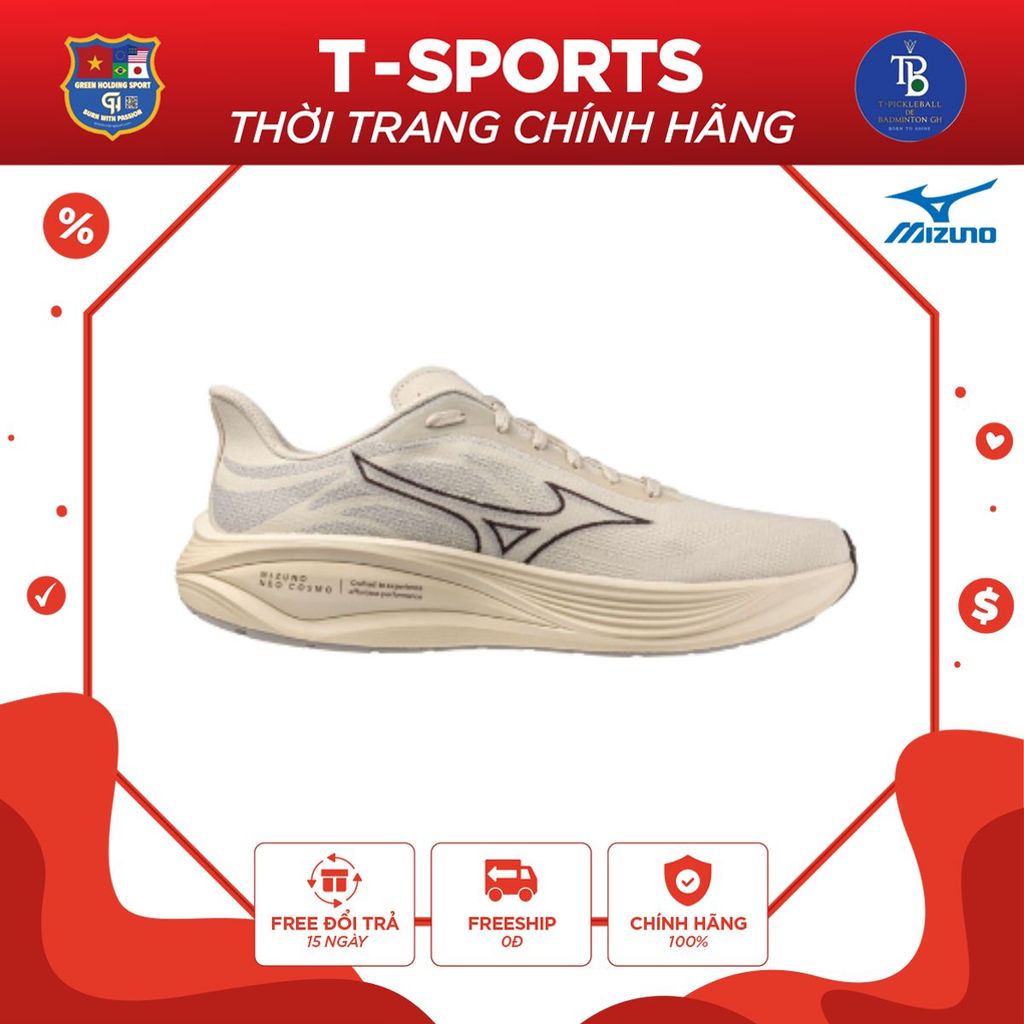 Mizuno NEO Cosmo Running Shoes - Comfortable, ENERZY NXT Cushioning, Sustainable Design, For Everyday Running & Casual