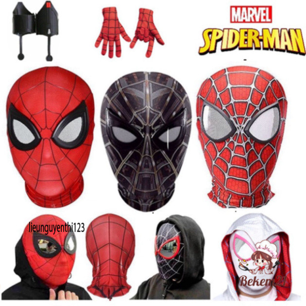 Unique hooded mask to disguise Spider-Man superhero characters with many different designs.