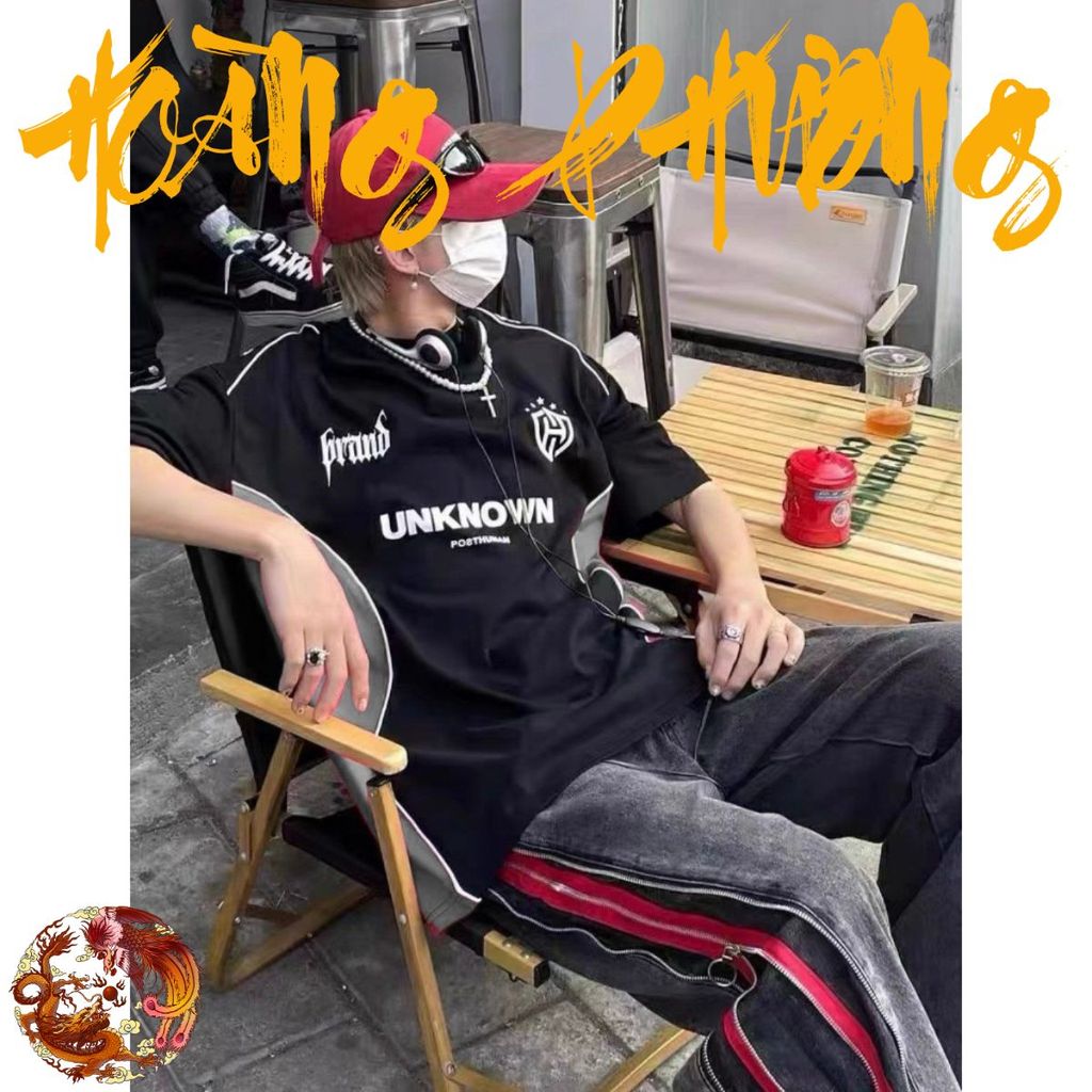 Sleeve t-shirt with UNKNOWN No. 4 Friday printed, thick and cool - Unisex short-sleeved t-shirt made of cotton, 65kg wide