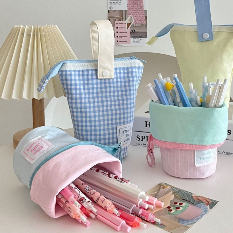 (PRE-ORDER) 2 Pen Bags High Value Pen Holder Large Pencil Bags for High School Students Men and Women