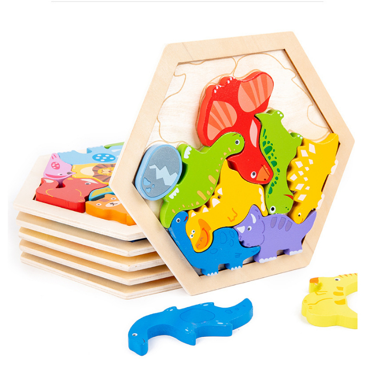 Montessori animal, traffic, vegetables, farm, and sea creature puzzles help children be smart and active