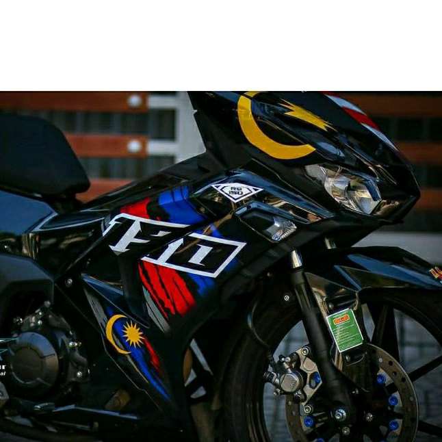 Winner V3 150 car decal with extremely hot trend Malaysian flag pattern, no fading, high quality 3-layer product