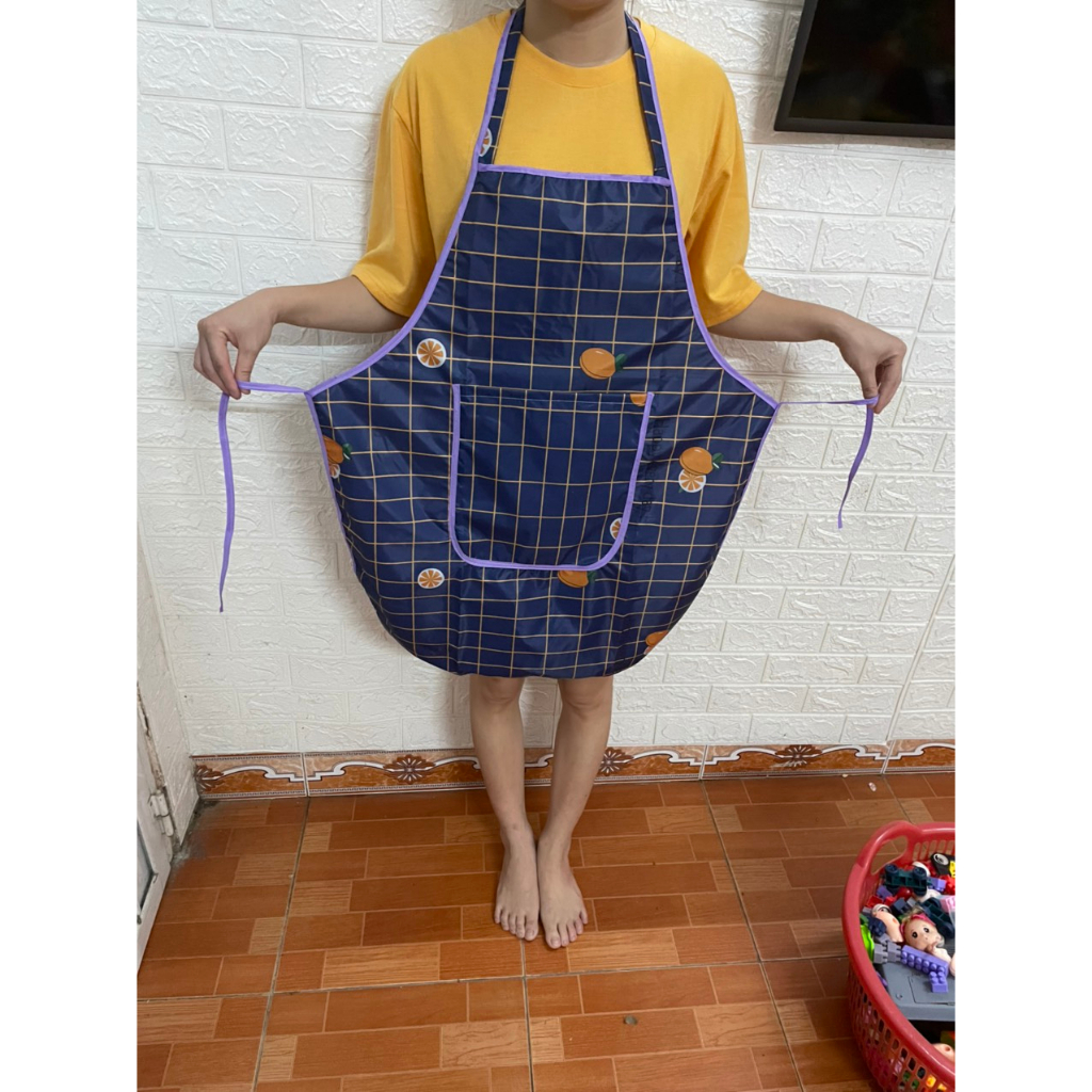 Waterproof Lovely Dishwasher Apron With Front Pocket 71 x68cm