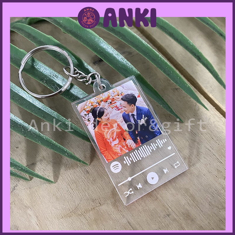 SPOTIFY music mold keychains, custom photo printed keychains, mica keychains, birthday gifts, meaningful gifts