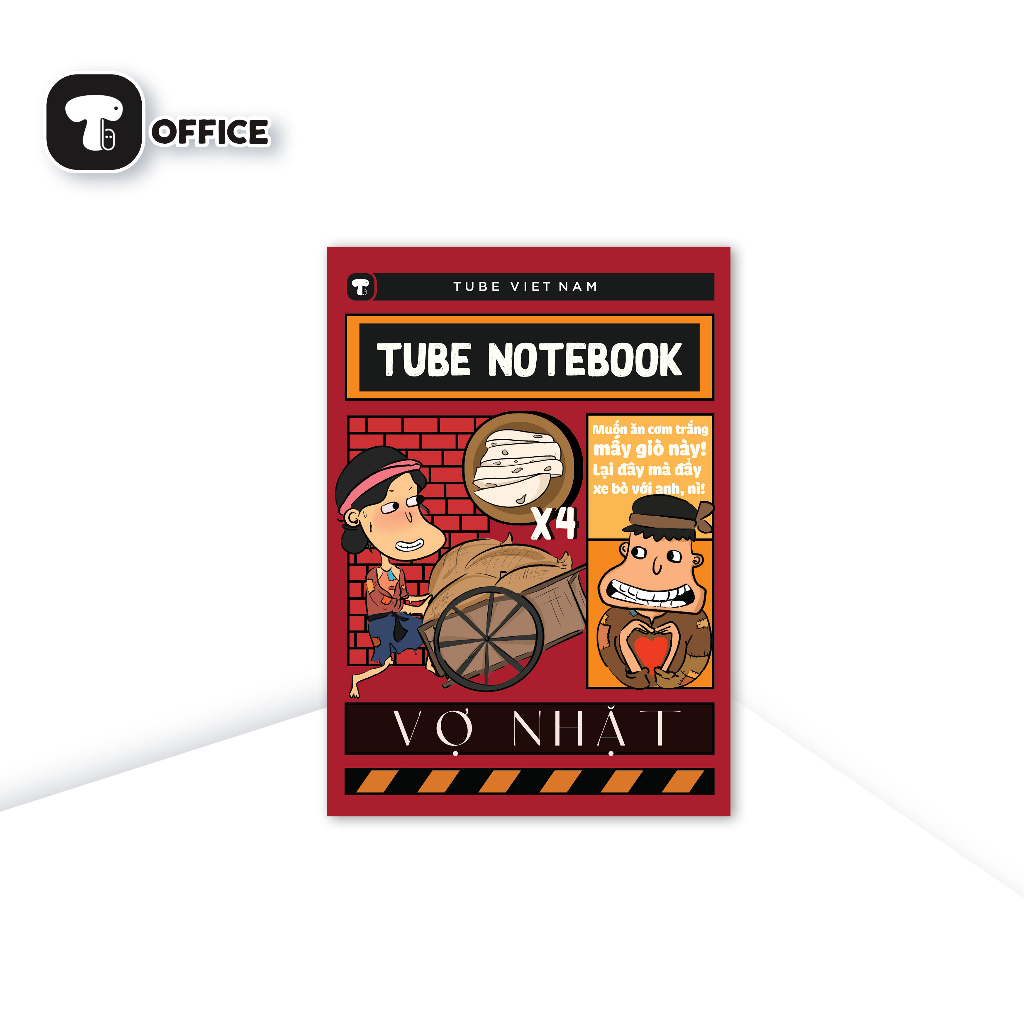 Dotted Horizontal Notebook Combo Tube Notebook ''Literature Notebook'' Collection 17x24cm 68 pages 60GSM - TB - Wife Picked Up