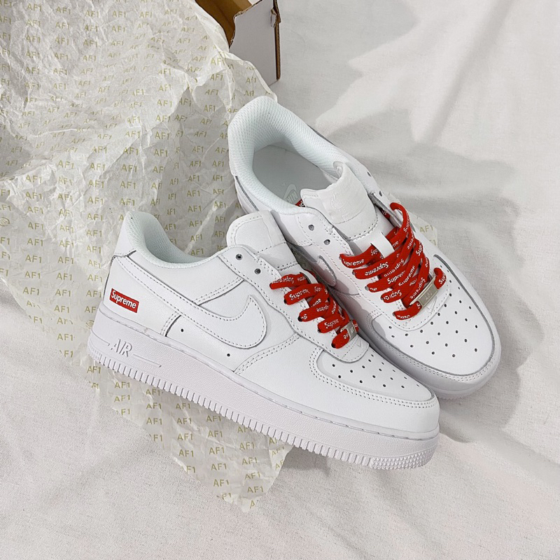 I SSneaker l AF1 Sneakers In white x supreme | Full box + Accessories | With Protective box
