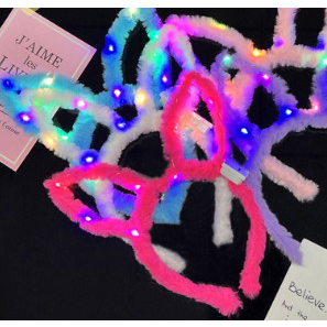 Cute Glowing Led Hairband for Girls Lovely Girls Cosplay Festival Costumes 001413