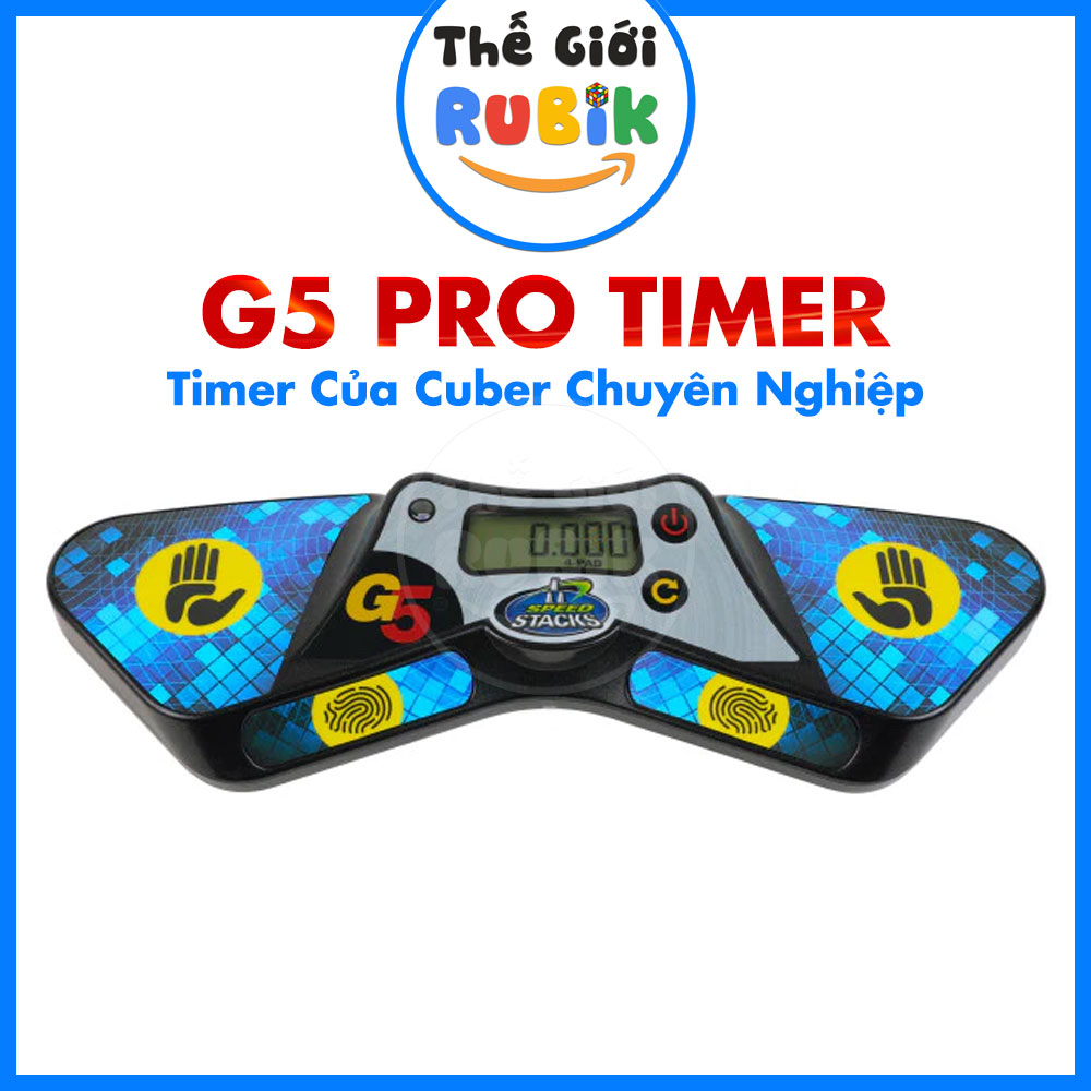 Speedstacks Pro Timer GEN 5 (G5) - Premium Rubik Timepiece For GAN 13 Maglev UV, Tornado V3, WRM V9