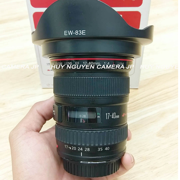 CANON 17 40 F4 L USM Lens, Super wide angle Lens for Canon EF mount cameras (good to use via EF-RF, EF-M adapter)