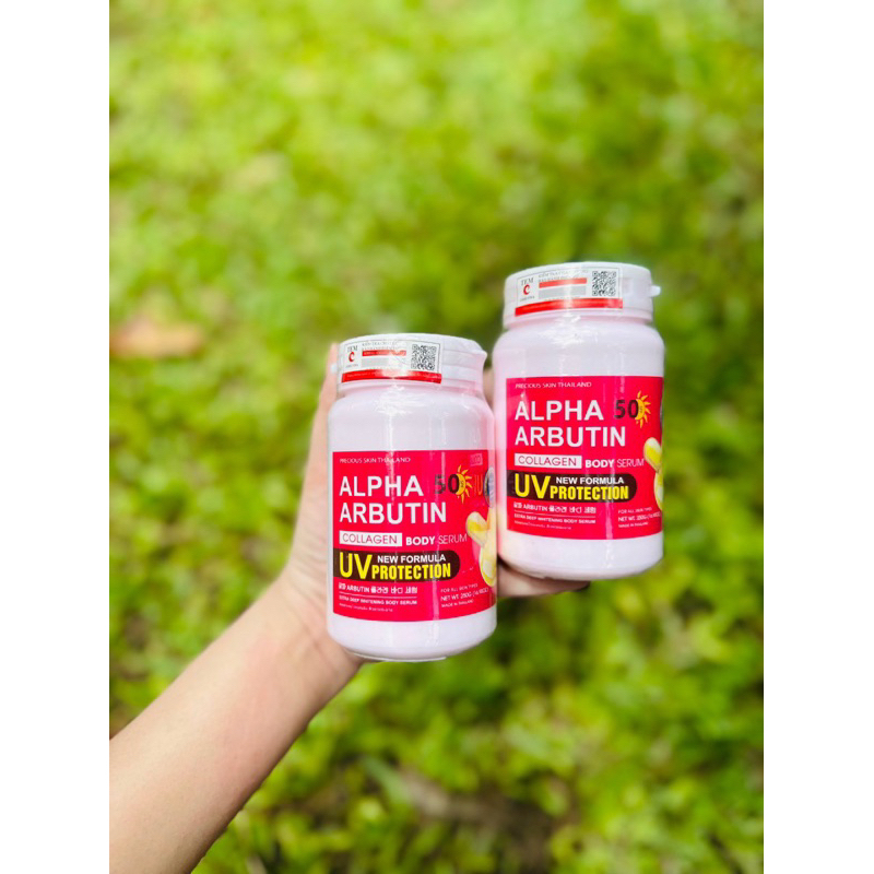Alpha Arbutin Whitening Cream Sunscreen SPF 50+ COLLAGEN 250gr (1 jar)