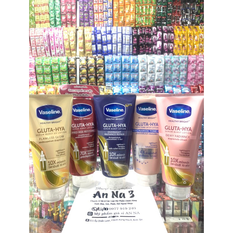 Vaseline Healthy Bright Gluta HYA Serum 10X Body Lotion Thailand 300ml