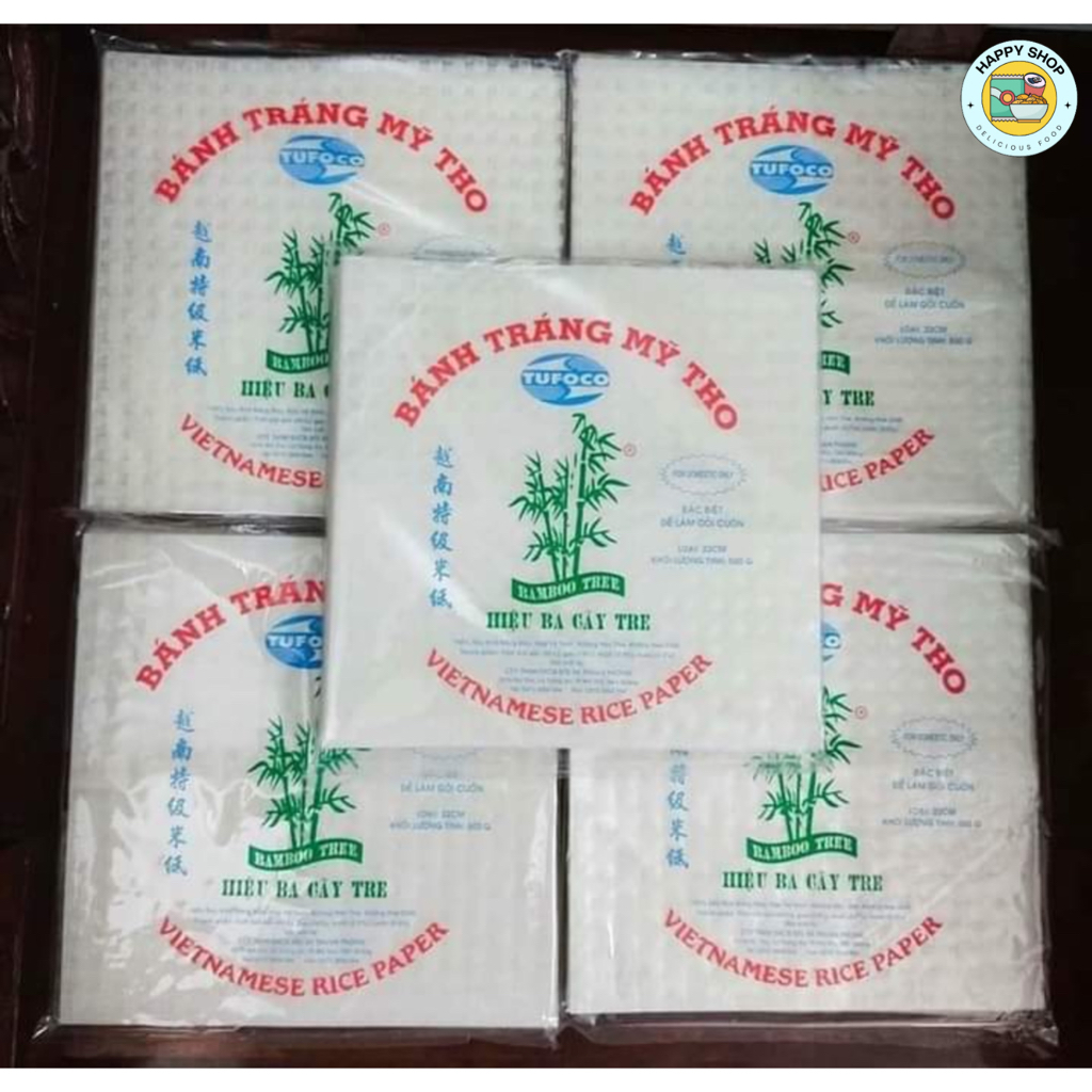 Ba Cay Bamboo Brand Square Rice Paper 250g Size 22cm - Standard imported quality product