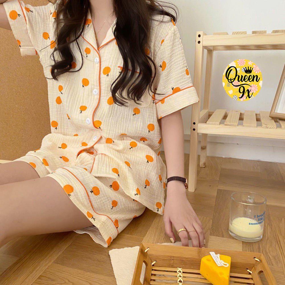 Women's pajamas set, hot model, cute melon rabbit
