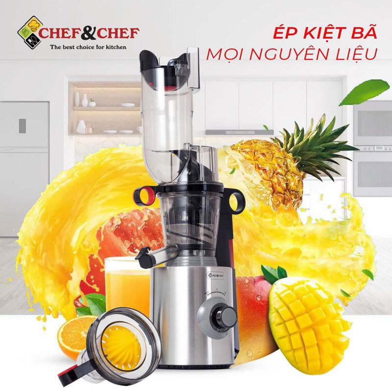 2in1 CHEF&CHEF CH-801D Slow Press Machine - Squeeze Fruit, Squeeze Oranges