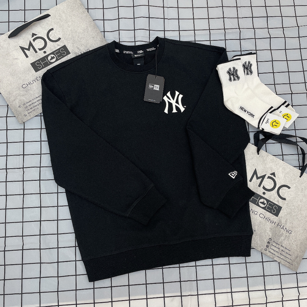 [Genuine] New Era Sweater *Big Logo Ny* - Black - Code: 12727850