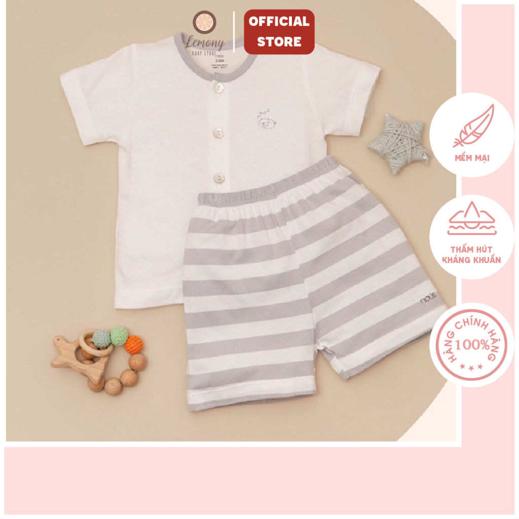 Shoulder Clothing Set short sleeve Nous/Comfobaby, 100% Soft, High Quality Organic Cotton, All Sizes