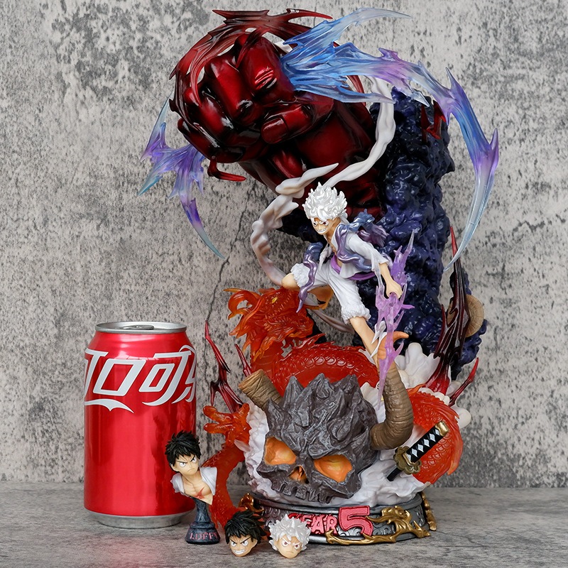 [ 30cm - Color box ] Super huge One Piece gear 5 Haki fist model, with 3 replaceable heads - MH0053