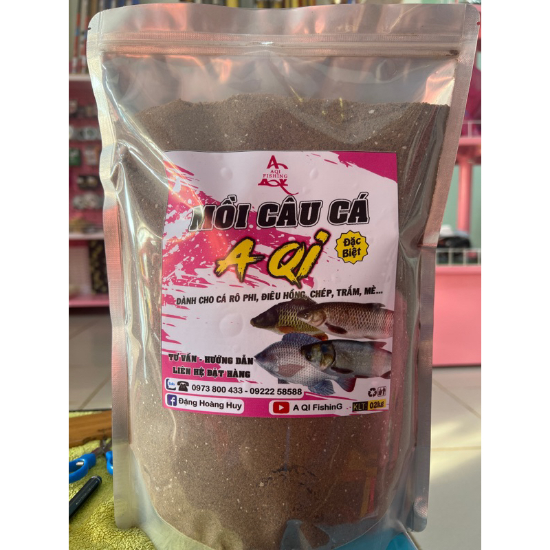 A Qi synthetic bran fish food makanan ikan