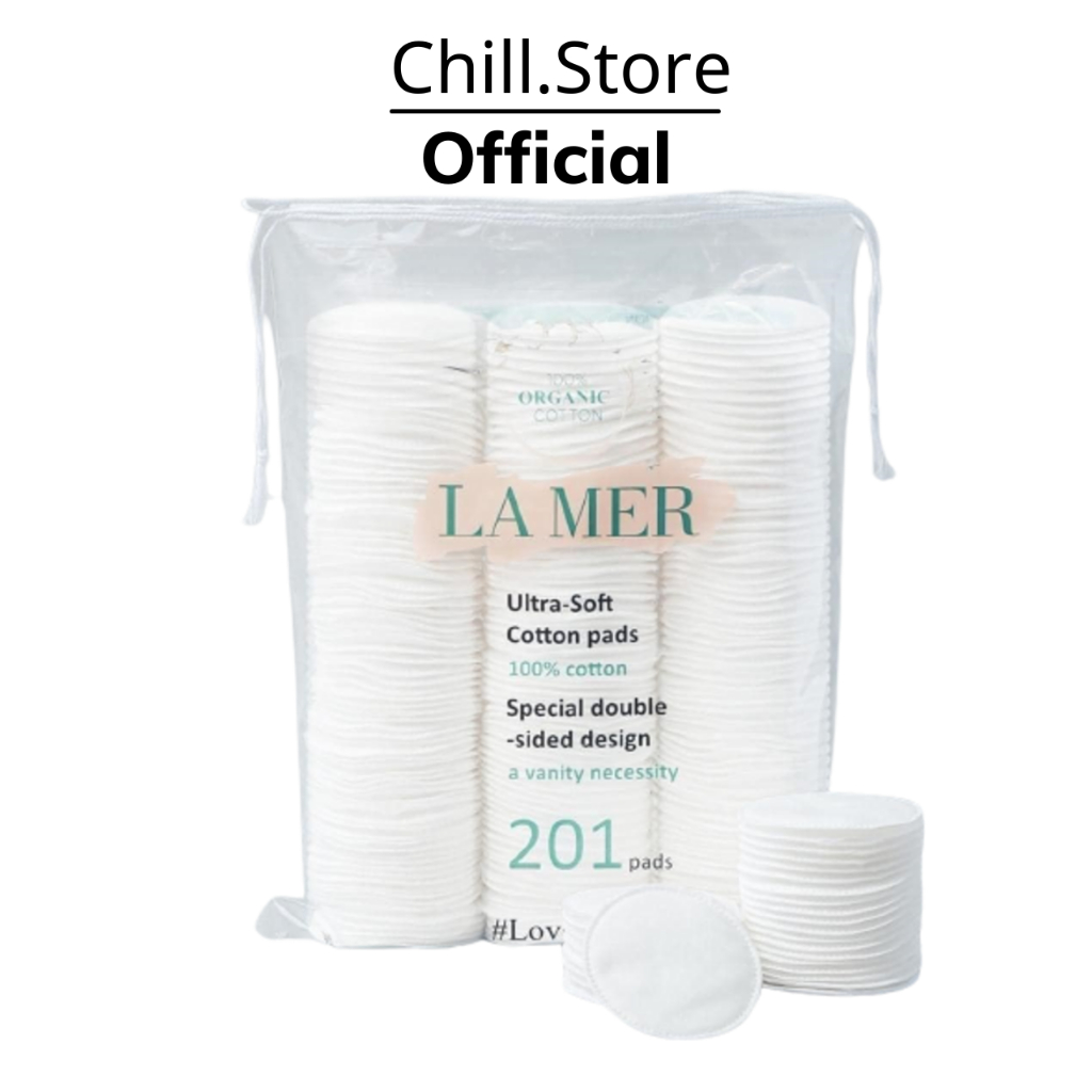 LaMer, Lanoire Makeup Remover Cotton Pads 225 pieces 100% Genuine Natural Cotton