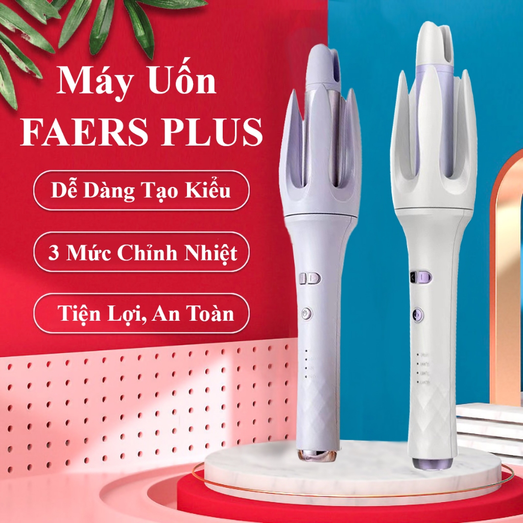 FAERS PLUS Automatic Curling Machine, 28mm Diameter Ceramic Automatic Curly Hair Styler Protects Hair