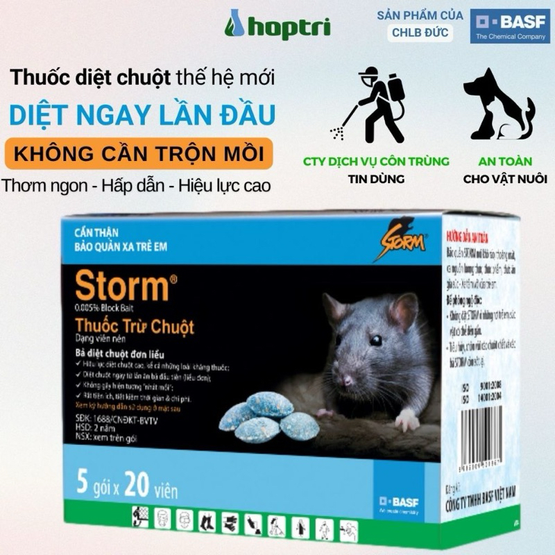 New Generation Storm Mouse Killer, Safe For Pets, Box Of 5 Packs Of 100 Tablets