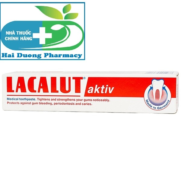 Lacalut Aktiv medical toothpaste 100ml prevents gum recession, gingivitis, bleeding gums