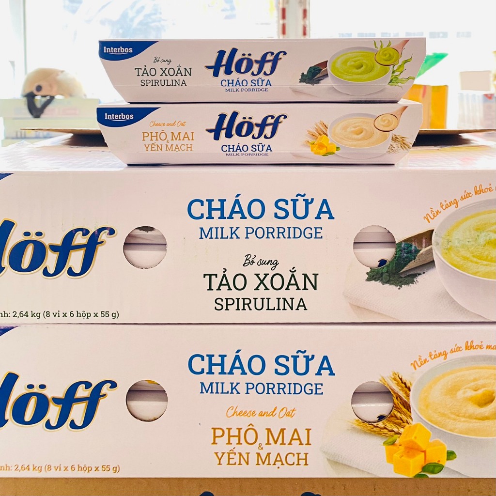 (Date February 27) Hoff Oatmeal Milk Porridge Lot 6 boxes x 55g