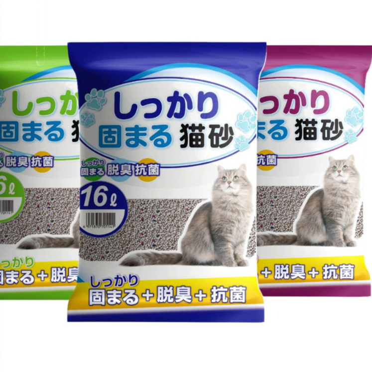 [HCM] White Japanese Cat Litter 16L Made in Japanese Porcelain - Good Deodorizing Clumping Cat | Luffa_Petshop