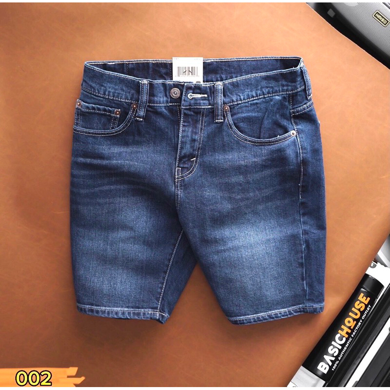 Bigsize Men's Jean Shorts 40kg-90kg, 4-way stretch fabric, standard fit