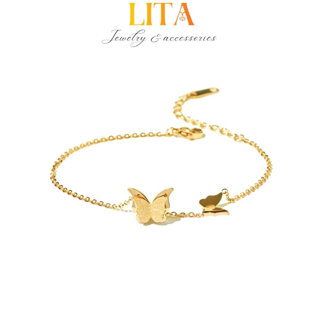 Cde Pave Butterfly Unity Bracelet Gold Cde2015G Lita Jewelry