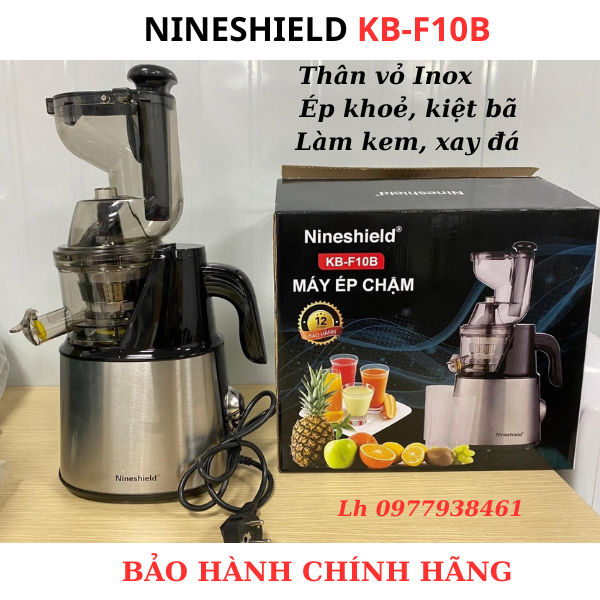 Large Capacity Nineshield KB F10B Fruit Slow Press, Slow Juicer KB-F8B /KB-F8S - Genuine Product