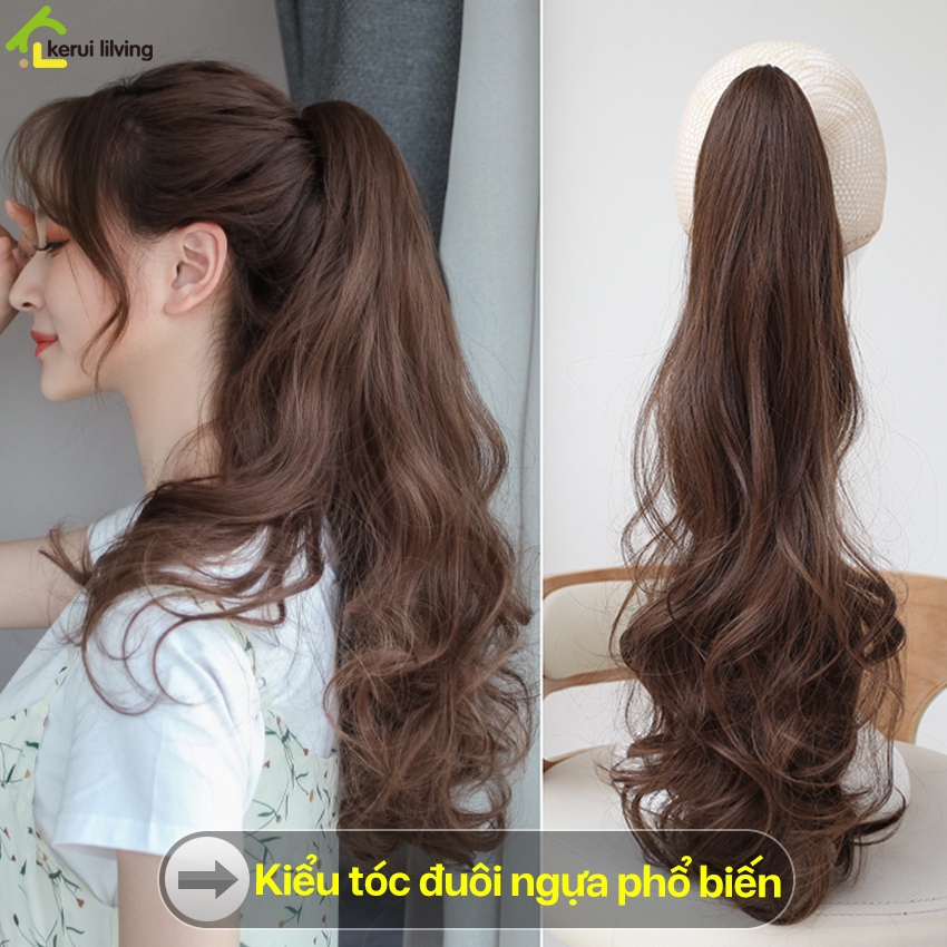 DION straight wig, key clip, Korean wig clip, long curly ponytail, not ruffled