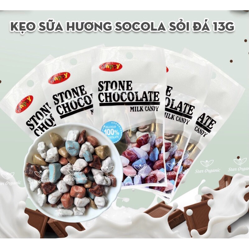 1 PACK of Pebble Chocolate Candy 16Gr