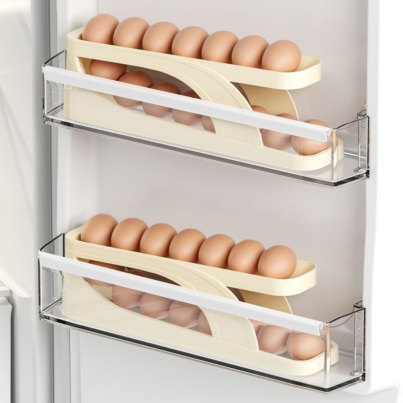Smart Self-Rolling Egg Tray, 2-Storey Automatic Compact 2-Storey Egg Tray 88458