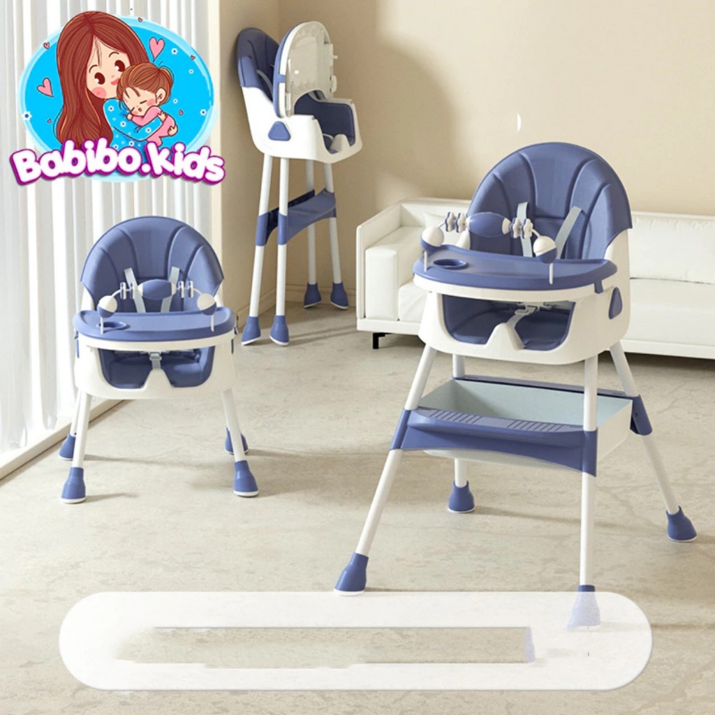 Babychic High Chair E560- Babychic Multifunctional Folding High Chair with Wheels for Baby ---SMPHA****A