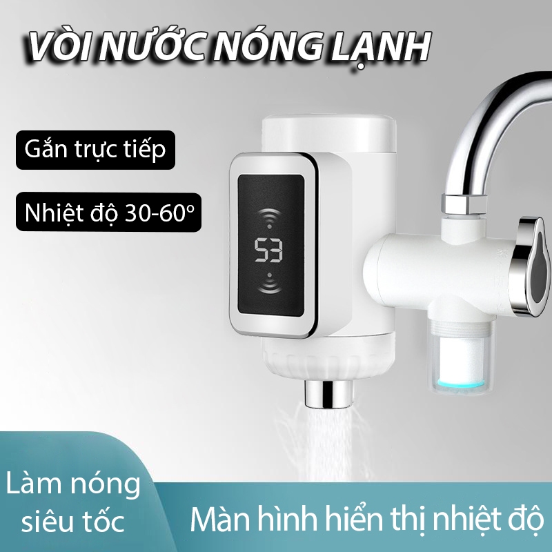 Lavabo Face Wash Faucet, Smart Dishwasher With LED Temperature Display - K2095