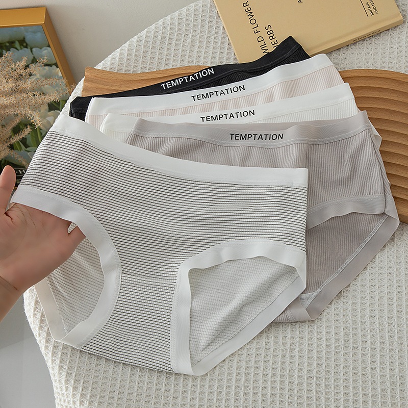 Women's cotton underwear with ruffles, cute price, antibacterial, cute, attractive and beautiful student underwear 03