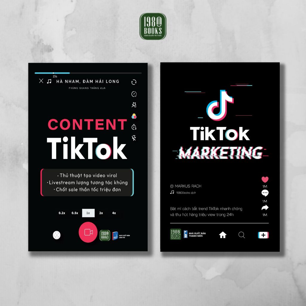 Book - Combo of 2 books Content Tiktok + Tiktok Marketing