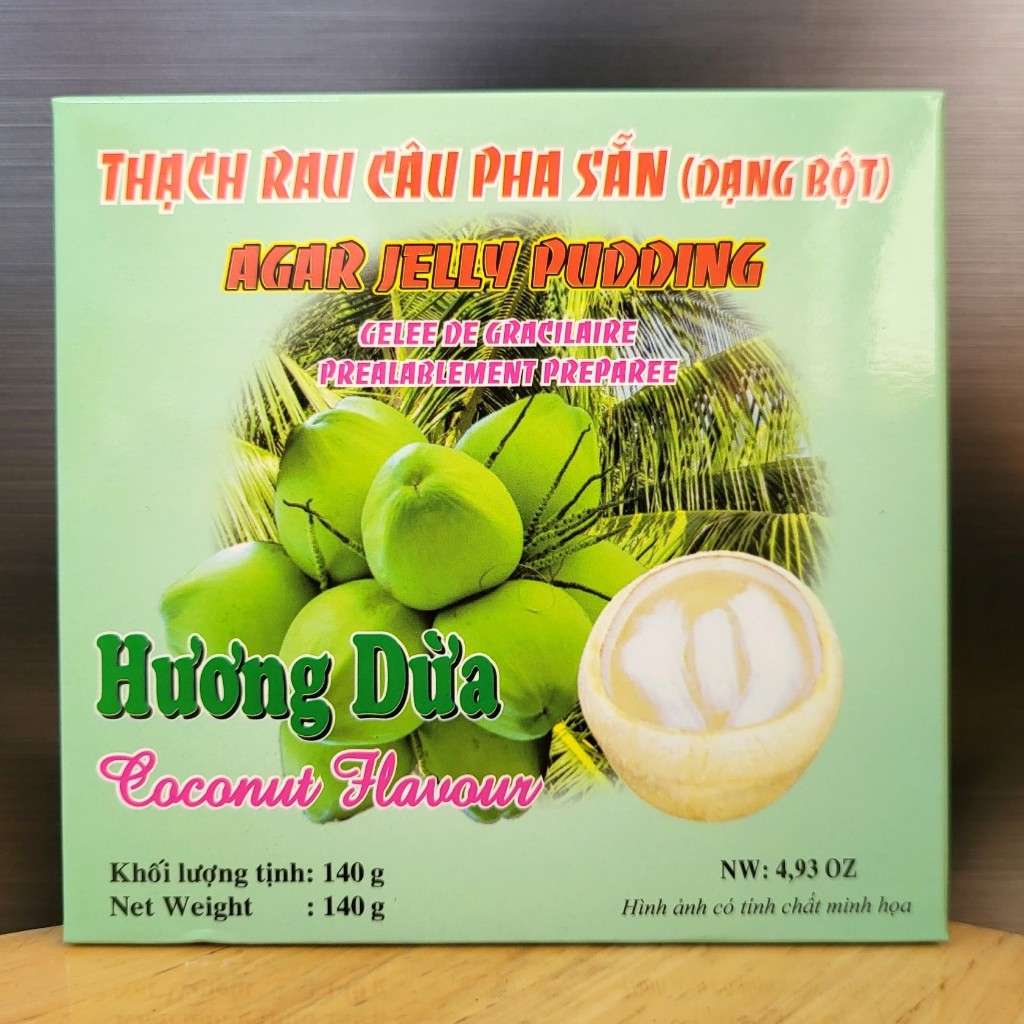 RC3K - box of Coconut 140g - READY-MIXED Jelly POWDER Coconut FLAVOR / Agar Jelly Pudding Coconut Flavor