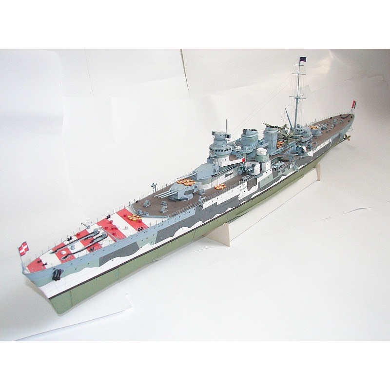 Italian Giuseppe Garibaldi Navy Train Paper Model