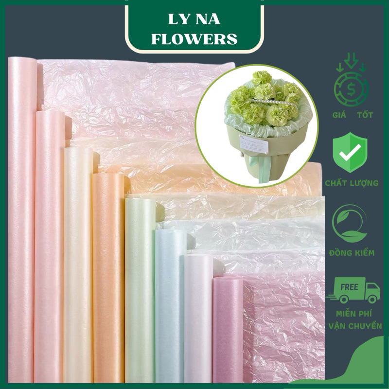 Flower Bouquet Paper with Pearl Pattern, Stencil, Wrinkled Paper, Corrugated Paper (20 sheets) Size 50x70cm
