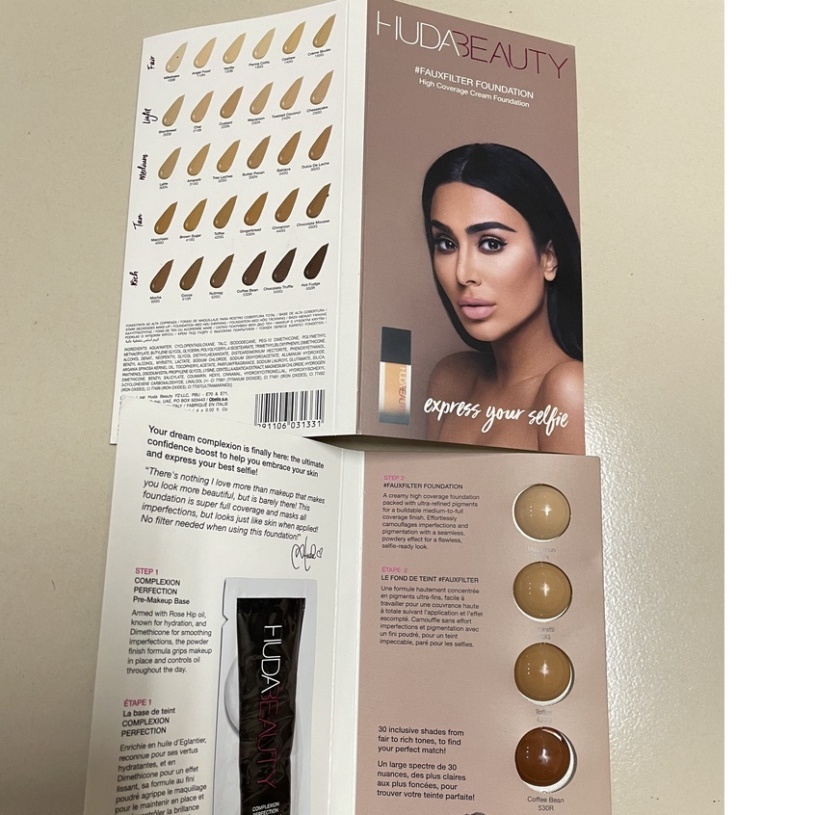 [1000% Auth] Sample Huda Beauty Faux Filter Luminous Matte Foundation