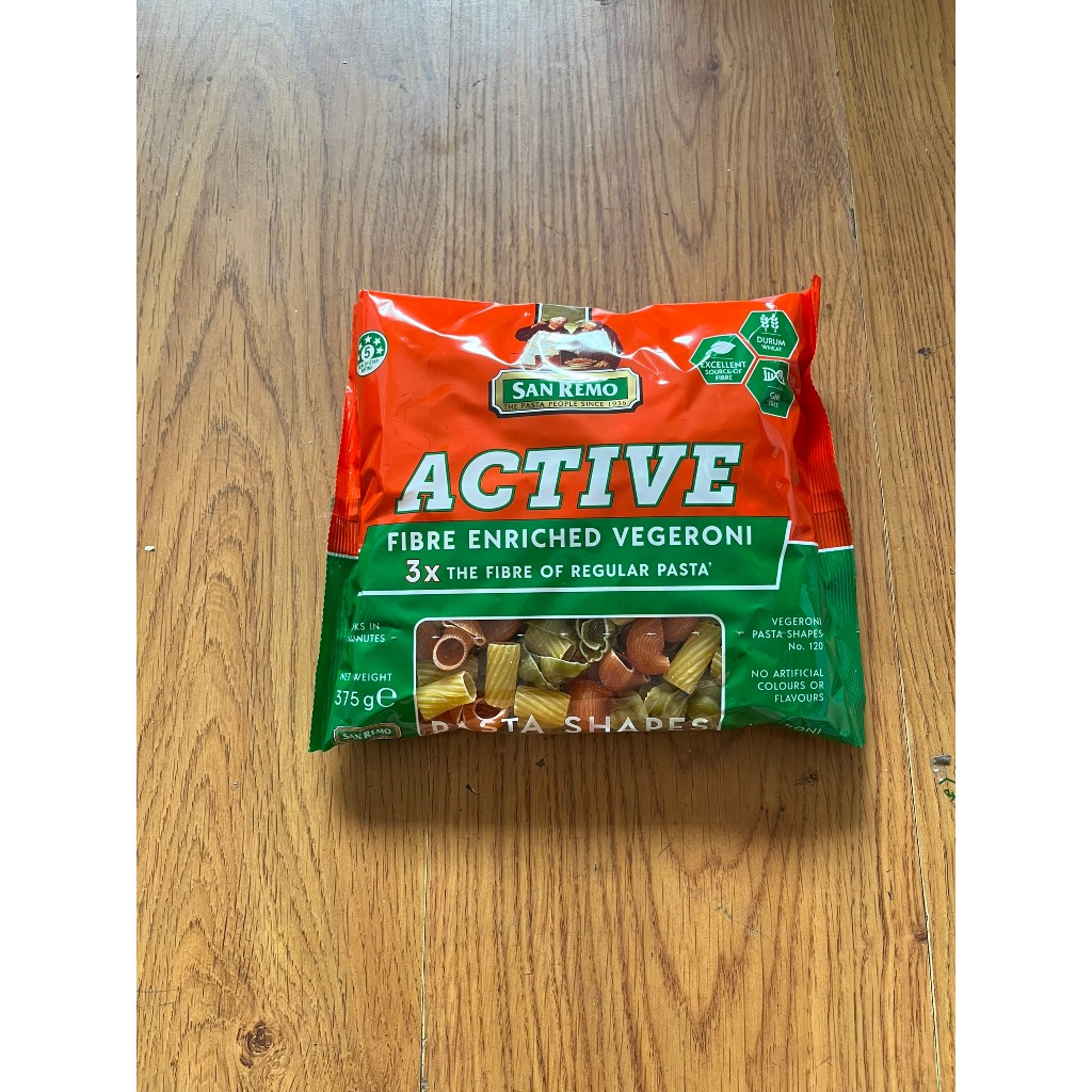 1 PACK OF SANREMO VEGETABLE pasta 375GR. Italian pasta Brown rice pasta, full vegetable pasta 500g, organic pasta