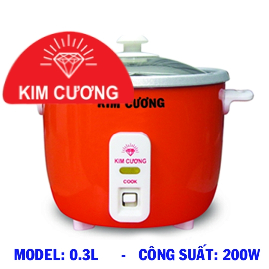 Kim Cuong KC-0.3L - 0.3L super mini rice cooker - 1 user rice cooker