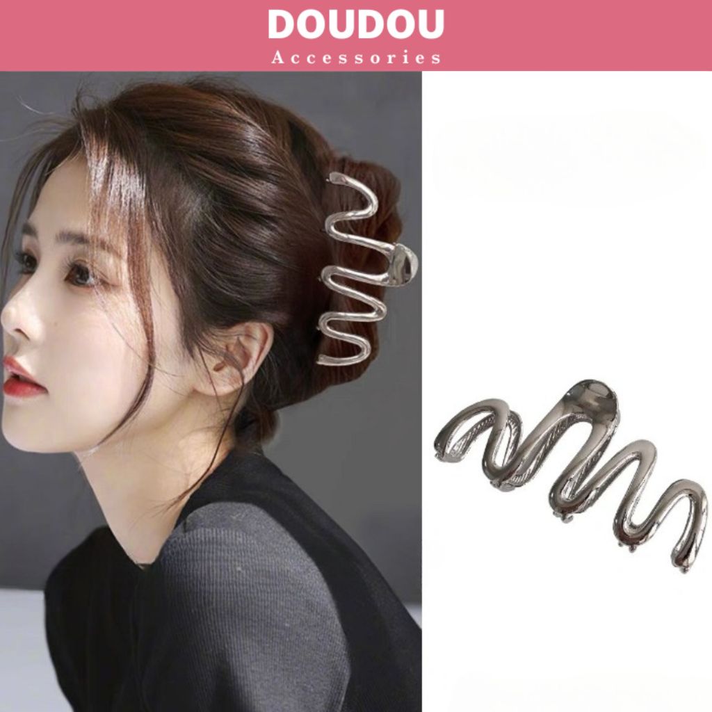 Doudou metal hairpin Korean style large crab claw clip Fashion metal hairbag ZJ106