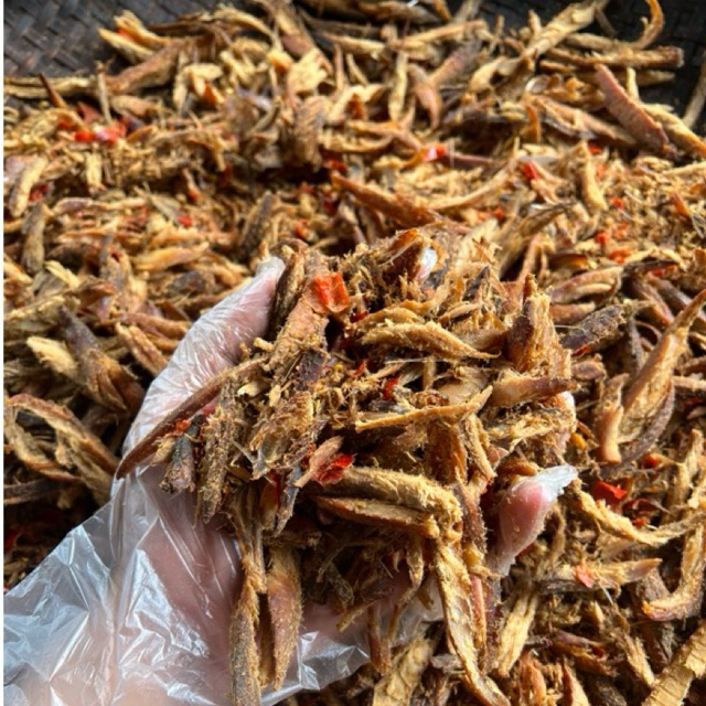 Grilled Dried Fish Pounded with Garlic and Chili in the Northwest, Dried Fish Pounded with Garlic and Chili